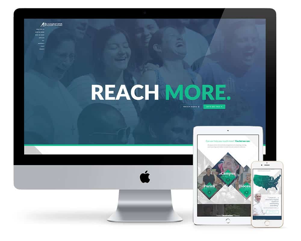 The new, fully responsive evangelicalcatholic.org